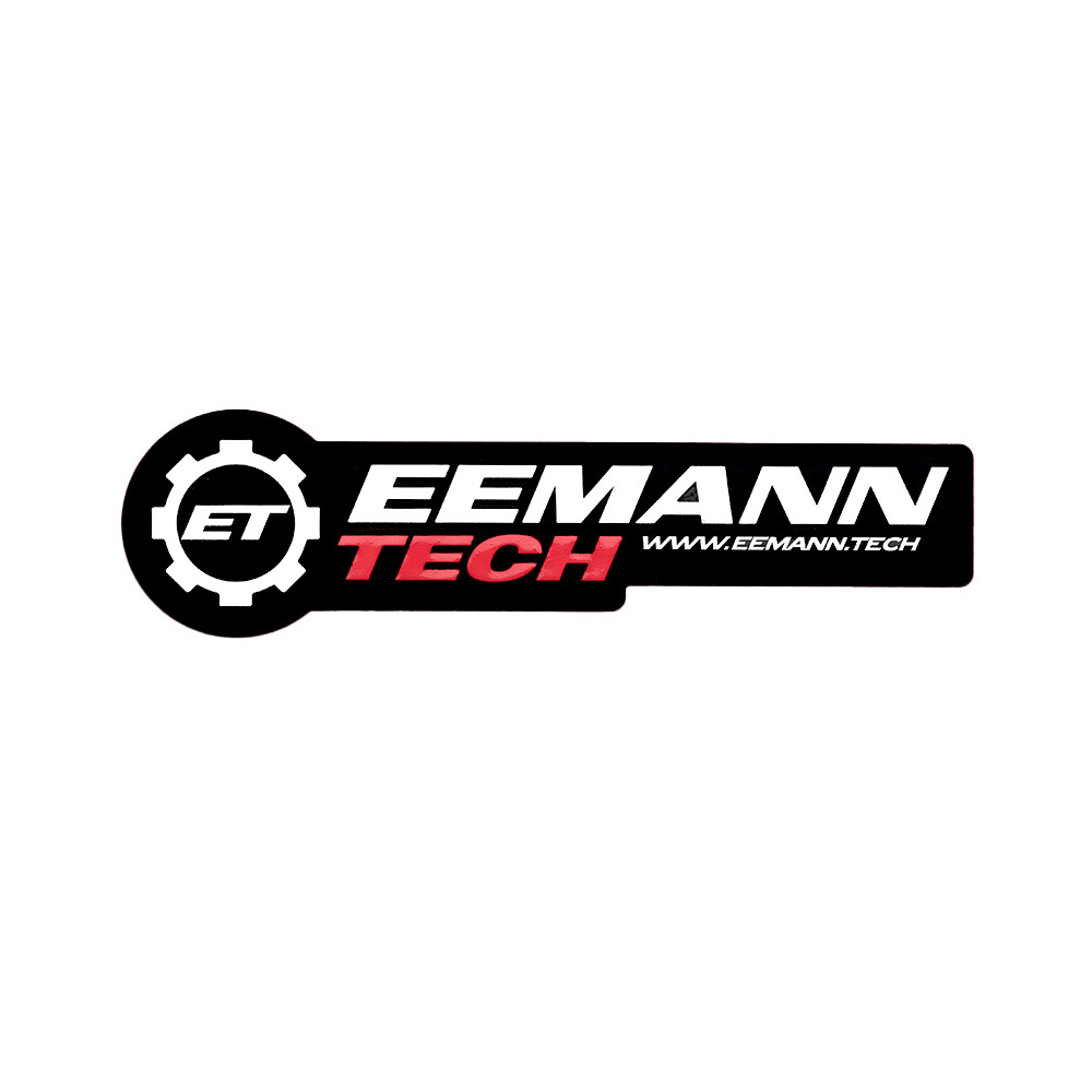 Eemann Tech Logo 3D Sticker – Black