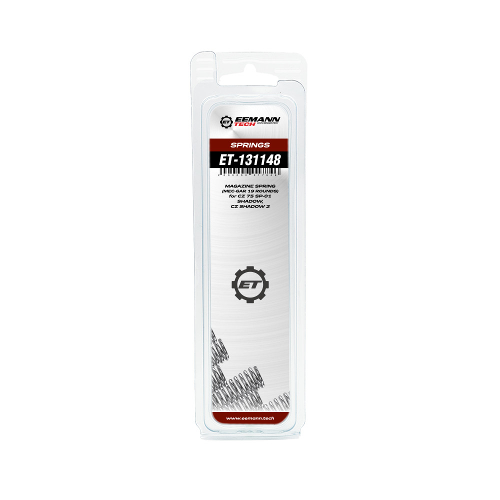 Eemann Tech Magazine spring (MEC-GAR 19 rounds) for CZ 75 SP-01 Shadow, CZ Shadow 2