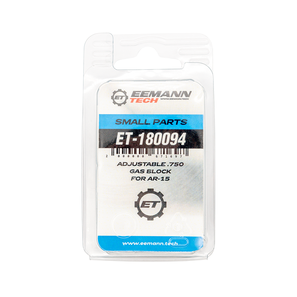 Eemann Tech Adjustable.750 Gas Block for AR-15