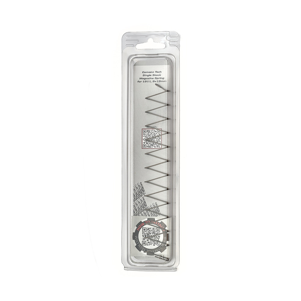 Eemann Tech Single Stack Magazine Spring for 1911, 9x19mm