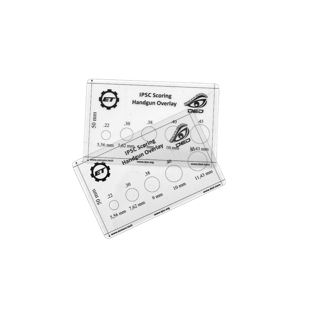 Eemann Tech IPSC Scoring Handgun Overlay