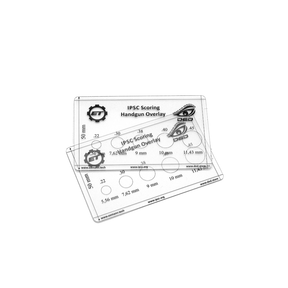 Eemann Tech IPSC Scoring Handgun Overlay