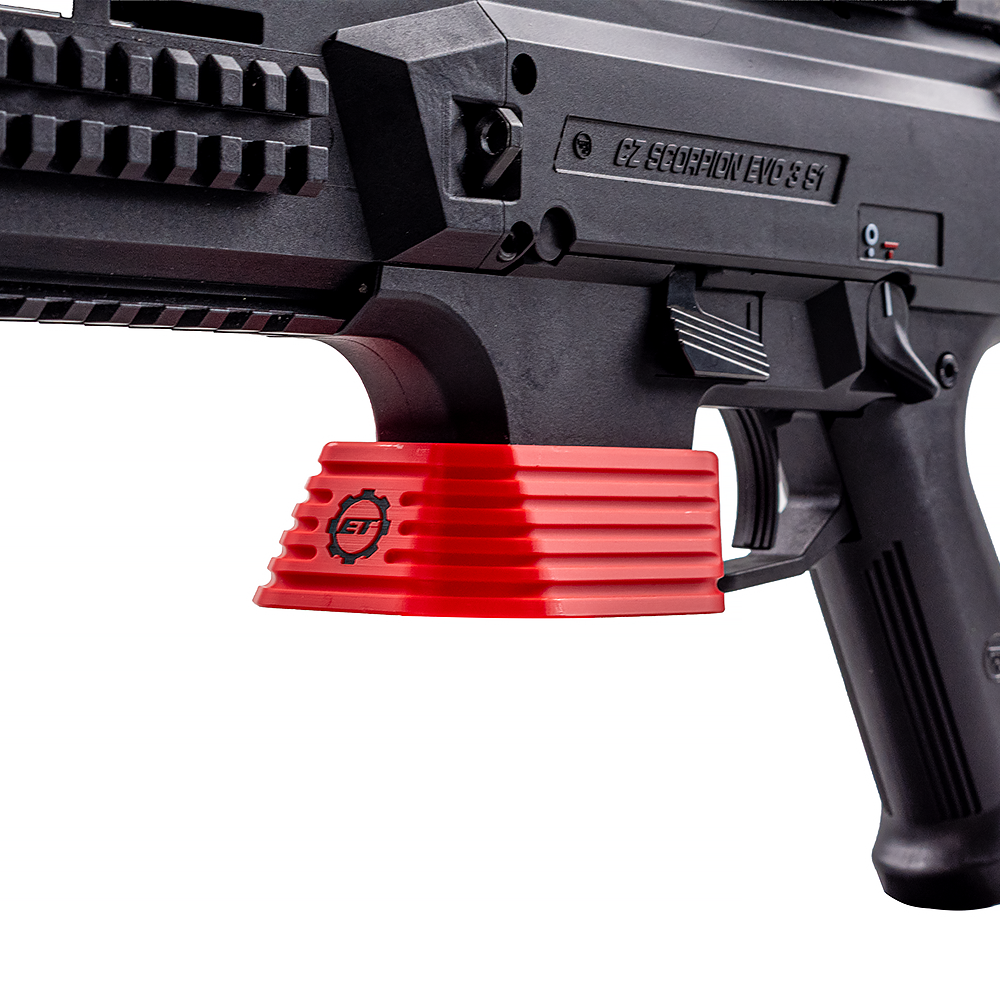 Eemann Tech Magwell for CZ Scorpion Evo 3 – RED