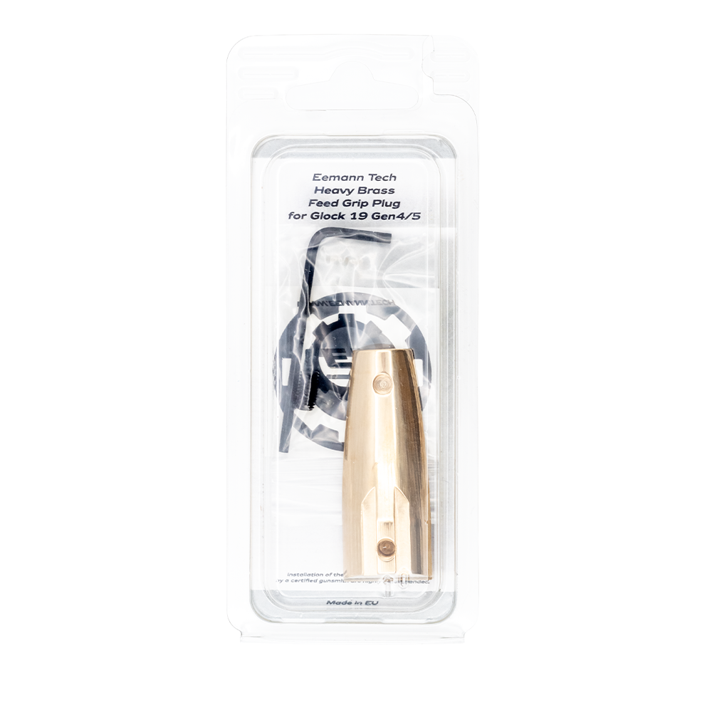 Eemann Tech Heavy Brass Feed Grip Plug for Glock 19 Gen4/5