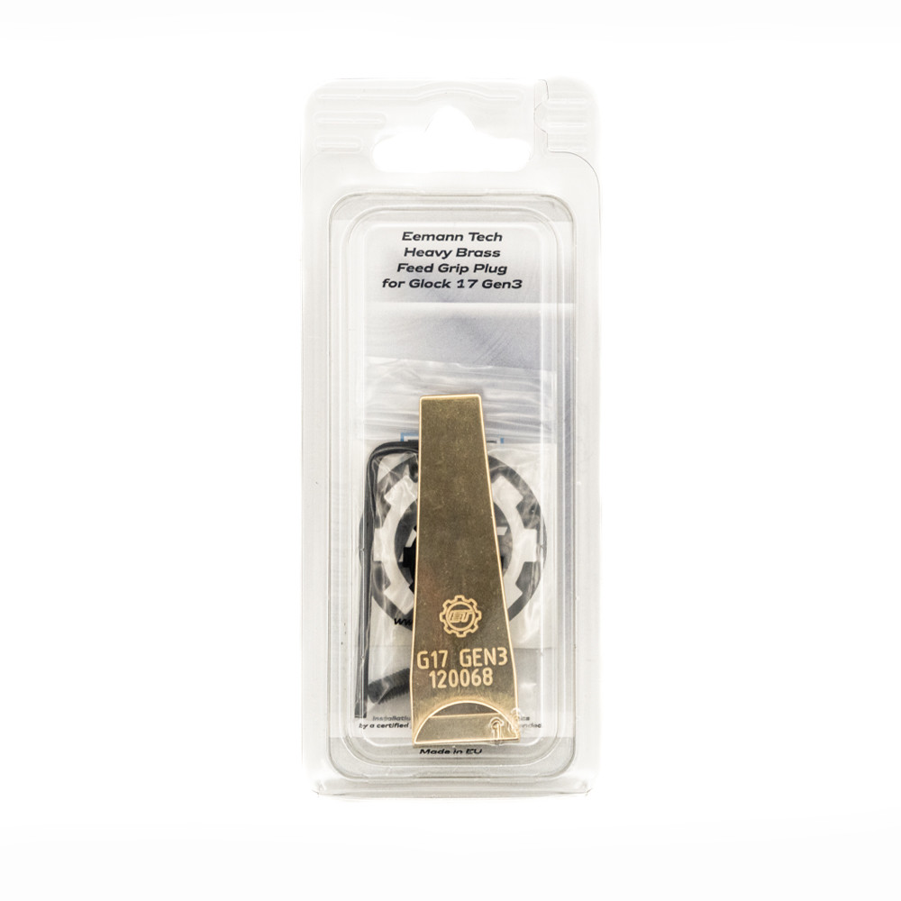 Eemann Tech Heavy Brass Feed Grip Plug for Glock 17 Gen3